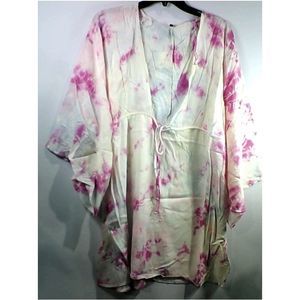 Raviya Womens 07KH Regular Short Sleeve Cover-Up, MultiColor, Size XX-Large